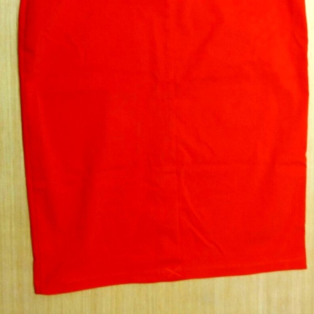 Orange Pencil Skirt LG NWOT - Picture 6 of 6